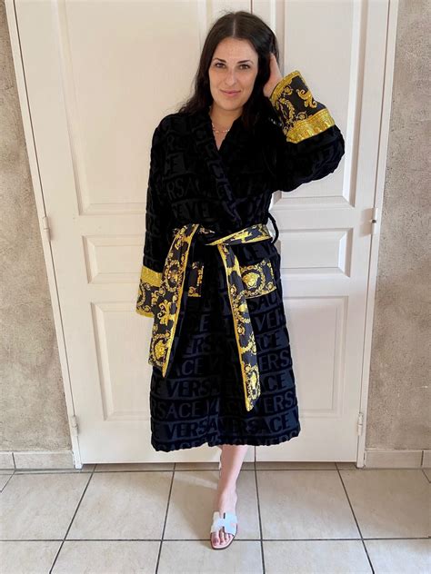 versace bathrobe etsy|Versace robe cost.